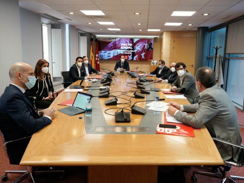 Reunión con el vicepresidente de la Comunidad de Madrid