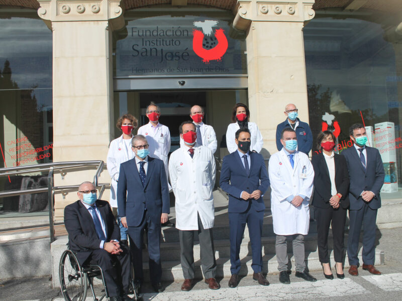 Visita a la Fundación Instituto San José con el consejero de Políticas Sociales, Familias, Infancia y Natalidad de la Comunidad de Madrid