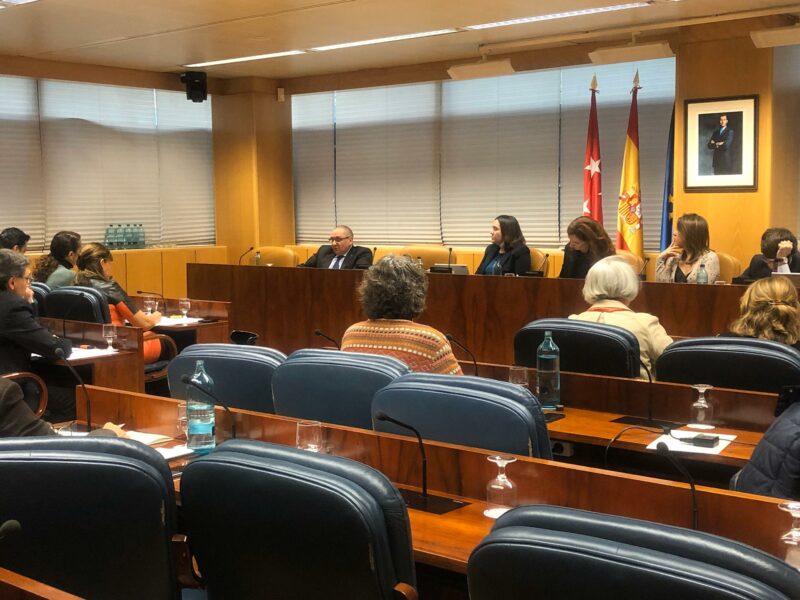 Comparecencia en la Comisión Permanente Legislativa para las Políticas Integrales de la Discapacidad de la Asamblea de Madrid