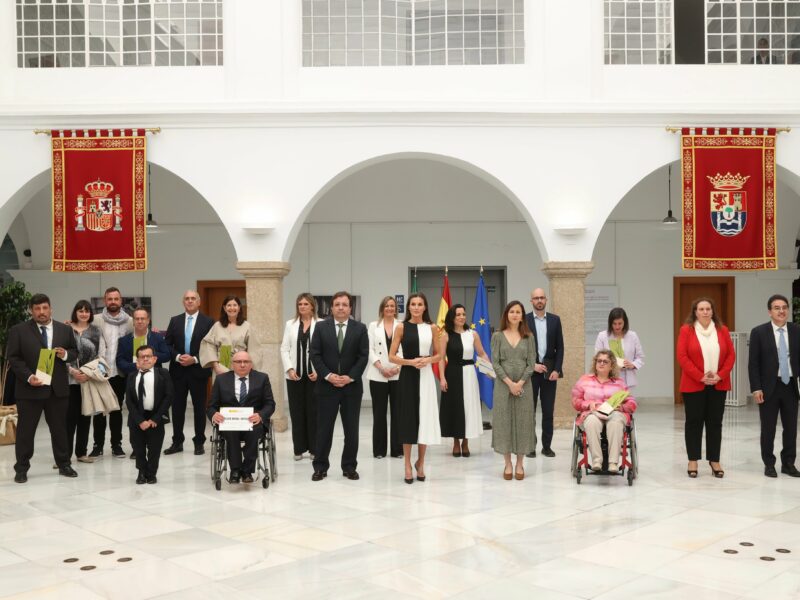 Acto de entrega de los Premios Reina Letizia 2021 de Derechos de las Personas con Discapacidad a Óscar Moral, presidente CERMI Madrid