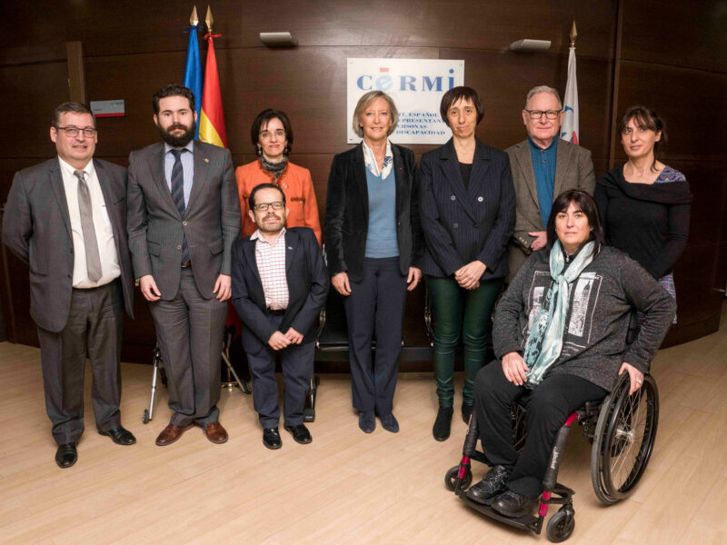 Encuentro del CERMI Estatal con la secretaria de Estado de Personas con Discapacidad de Francia