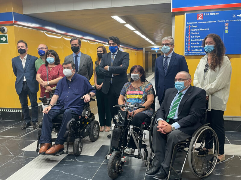 Acto de inauguración de las obras de accesibilidad y modernización de la estación de Príncipe de Vergara de Metro de Madrid