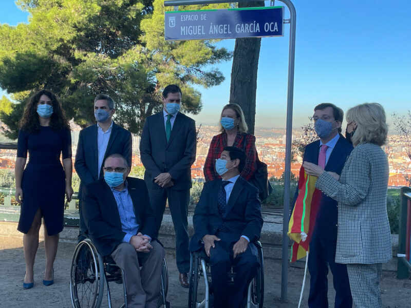 Acto de Inauguración del Espacio 'Miguel Ángel García Oca', por parte del Alcalde de Madrid