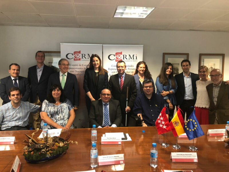 Encuentro del Comité Ejecutivo del CERMI Comunidad de Madrid con la consejera de Políticas Sociales y Familia de la Comunidad de Madrid