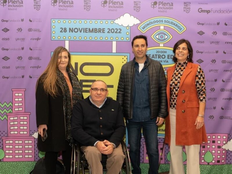 Gala solidaria "No te rías solo" contra la soledad no deseada en personas con discapacidad, organizada por Plena Inclusión Madrid