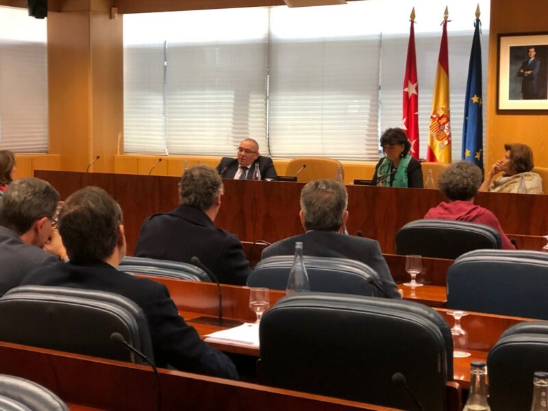Comparecencia en la Comisión para las Políticas Integrales de la Discapacidad de la Asamblea de Madrid