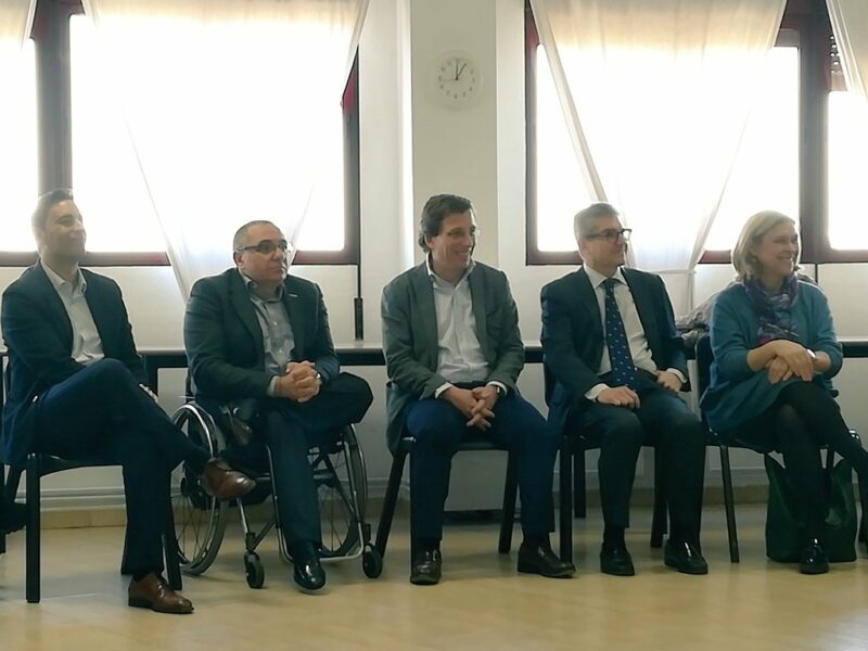 Encuentro de representantes de personas con discapacidad intelectual con el candidato del Partido Popular a la Alcaldía de Madrid, organizado por Plena Inclusión Madrid
