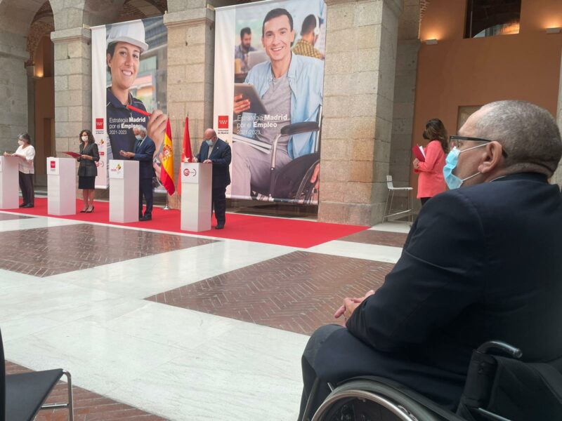 Acto de presentación de la “Estrategia Madrid por el Empleo 2021-2023”, a cargo de la Presidenta de la Comunidad de Madrid