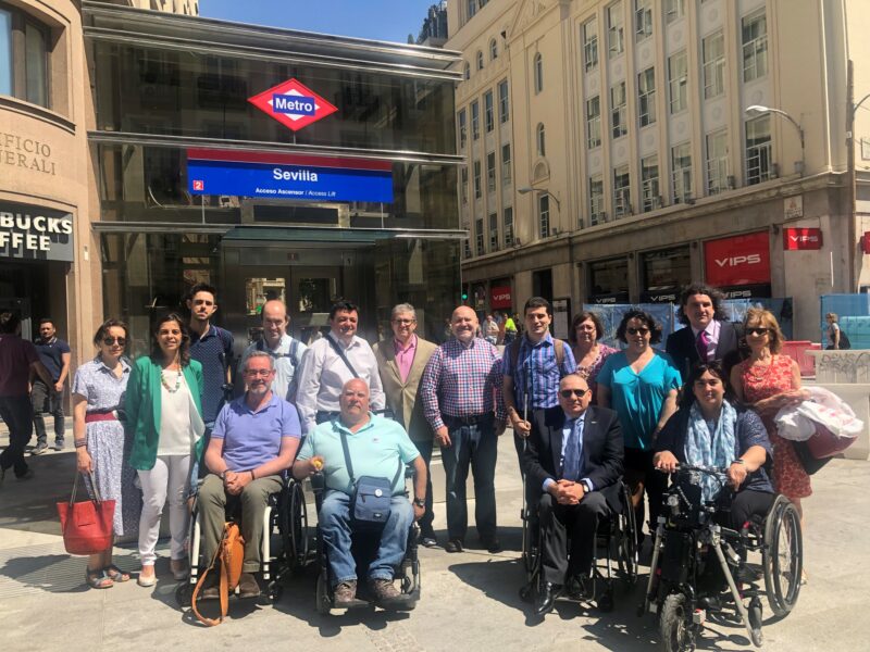 CERMI Madrid aplaude la eliminación de barreras en la estación de metro Sevilla y reclama más avances para que toda la red sea accesible