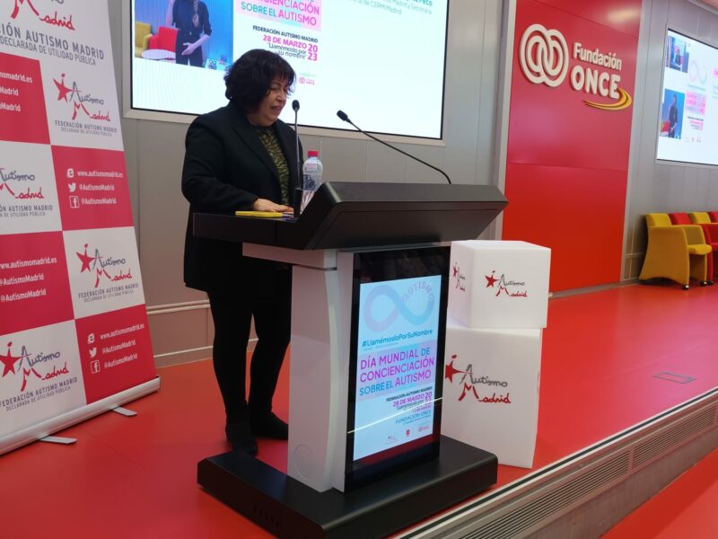 Apertura del acto Institucional por la celebración del Día Mundial de Concienciación sobre el Autismo 2023, organizado por Autismo Madrid