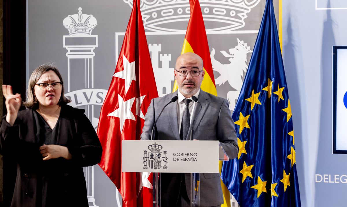 Francisco Martín Aguirre durante el acto con CERMI Madrid, Foto de David Arenal, Servimedia