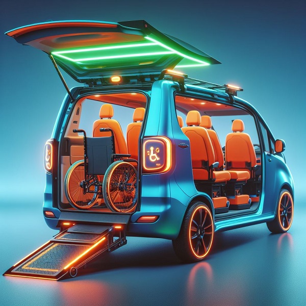 Taxi adaptado, foto de la web del Ayuntamiento de Madrid