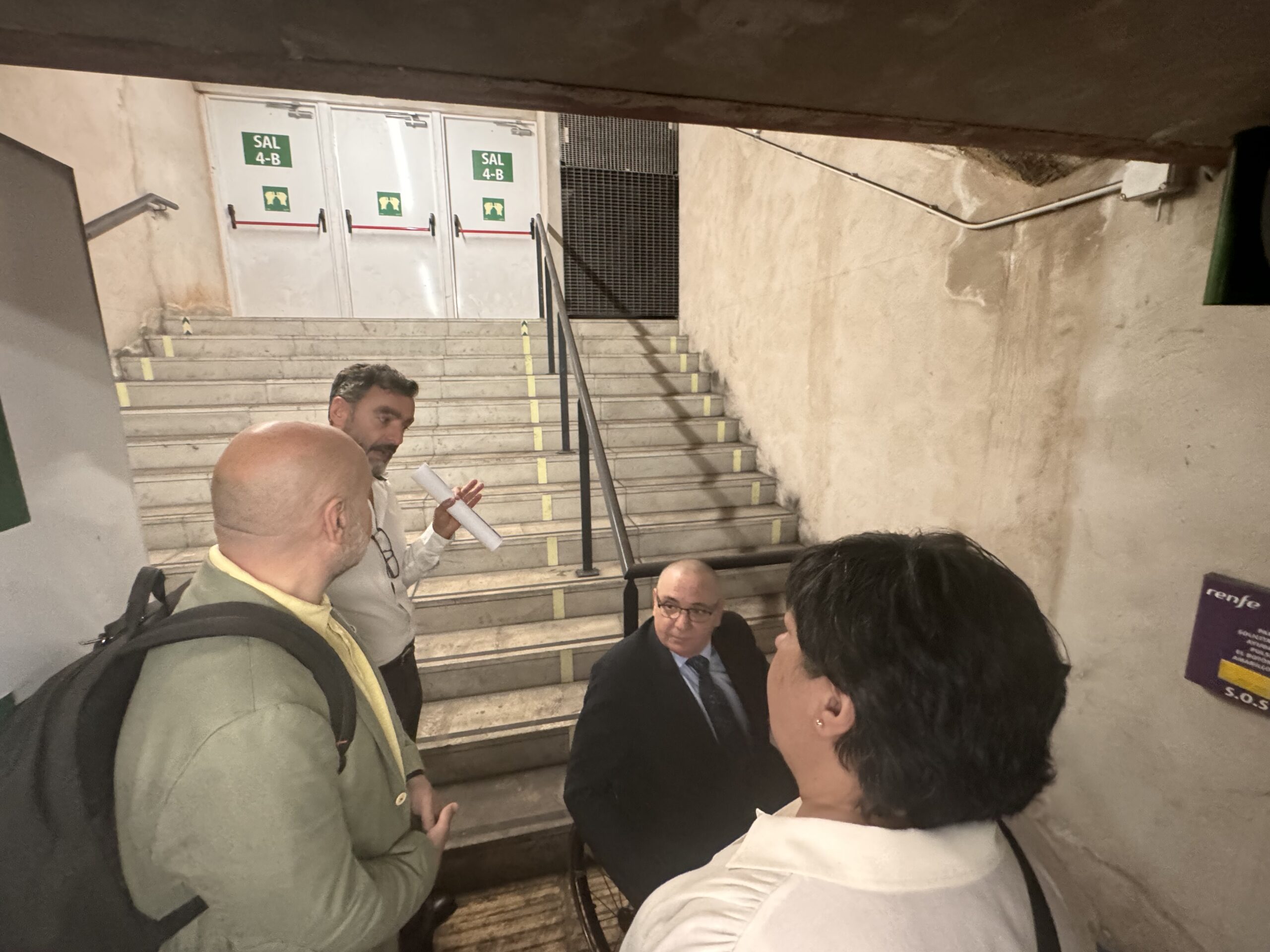 Visita a la Estación de Cercanías Madrid de Recoletos, con el Ministerio de Transporte y Movilidad Sostenible, ADIF y CERMI Estatal
