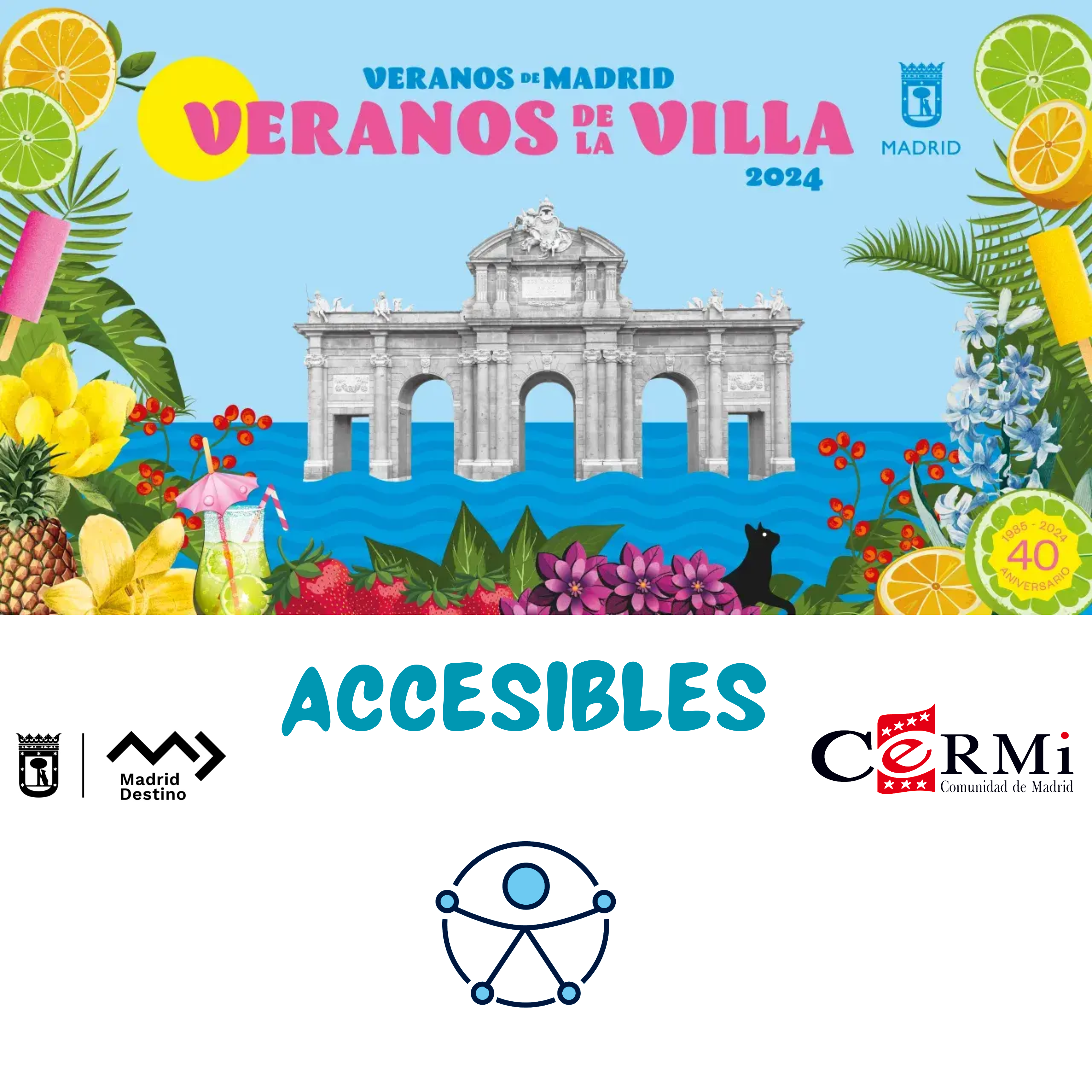 Cartel Veranos De la Villa 2024