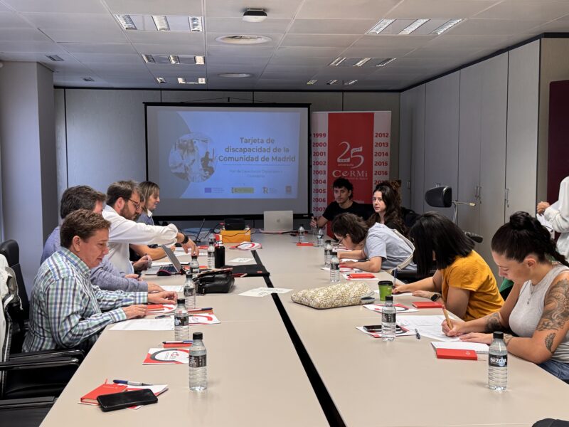 Curso de formación de la APP de la Tarjeta Virtual de Discapacidad, organizado por CERMI Comunidad de Madrid y la Comunidad de Madrid