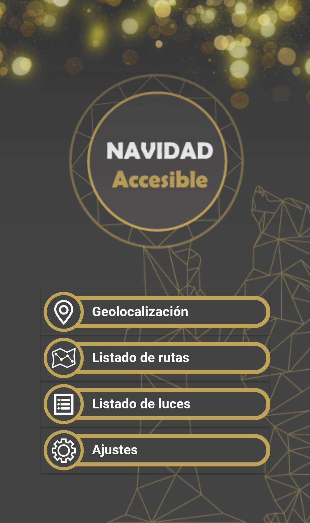 El alumbrado navideño, accesible para todas las personas