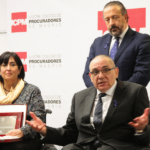 El presidente de CERMI Comunidad de Madrid, Óscar Moral, expresó los temores y la incertidumbre existente sobre la posibilidad de que los derechos alcanzados se pierdan. Prometió que lucharían con ahínco para que eso no ocurriera. Foto: Carlos Berbell/Confilegal.