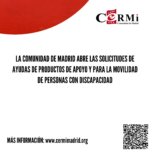 La Comunidad de Madrid abre las solicitudes de ayudas de productos de apoyo y para la movilidad de personas con discapacidad