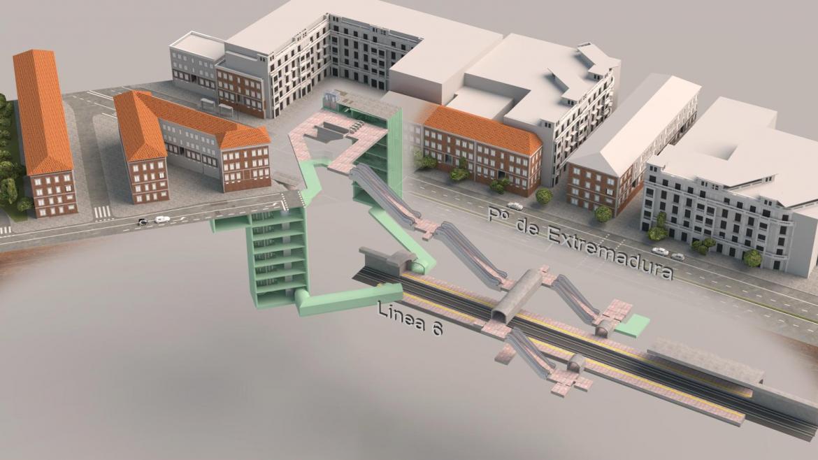 La Comunidad de Madrid instalará seis ascensores en la estación de Metro de Alto de Extremadura para facilitar la entrada y salida de los viajeros