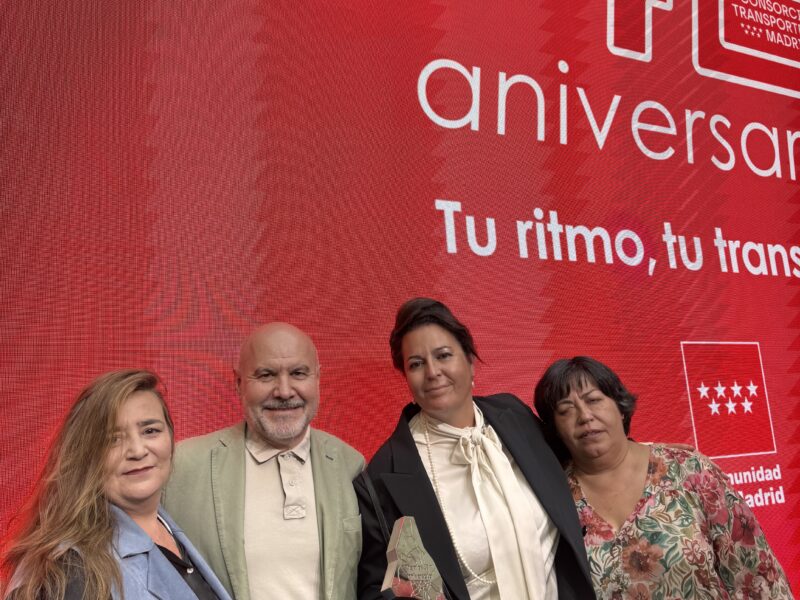 El Consorcio Regional de Transportes de Madrid reconoce la labor de Óscar Moral Ortega como presidente de CERMI Comunidad de Madrid