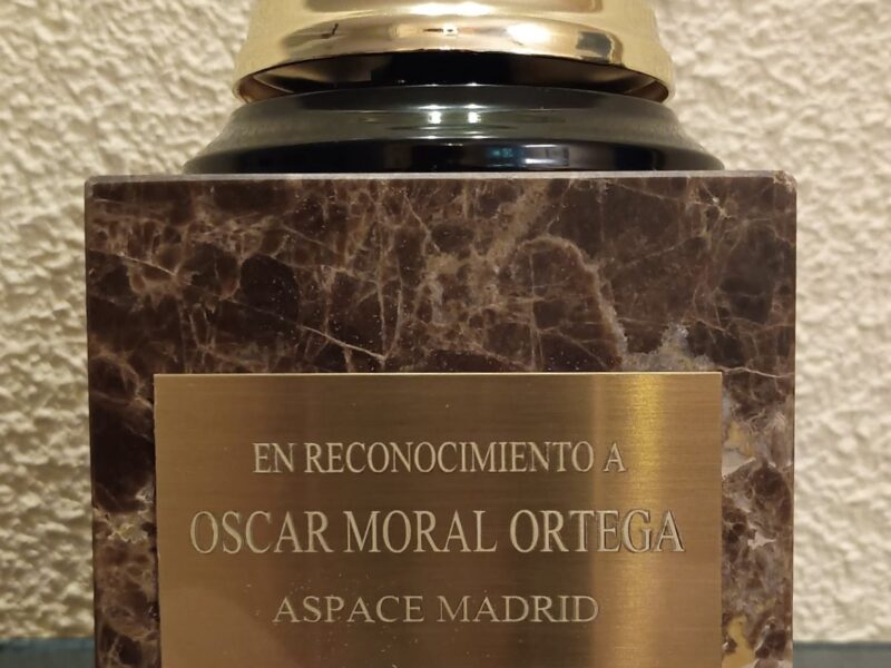 Homenaje de ASPACE Madrid a Óscar Moral