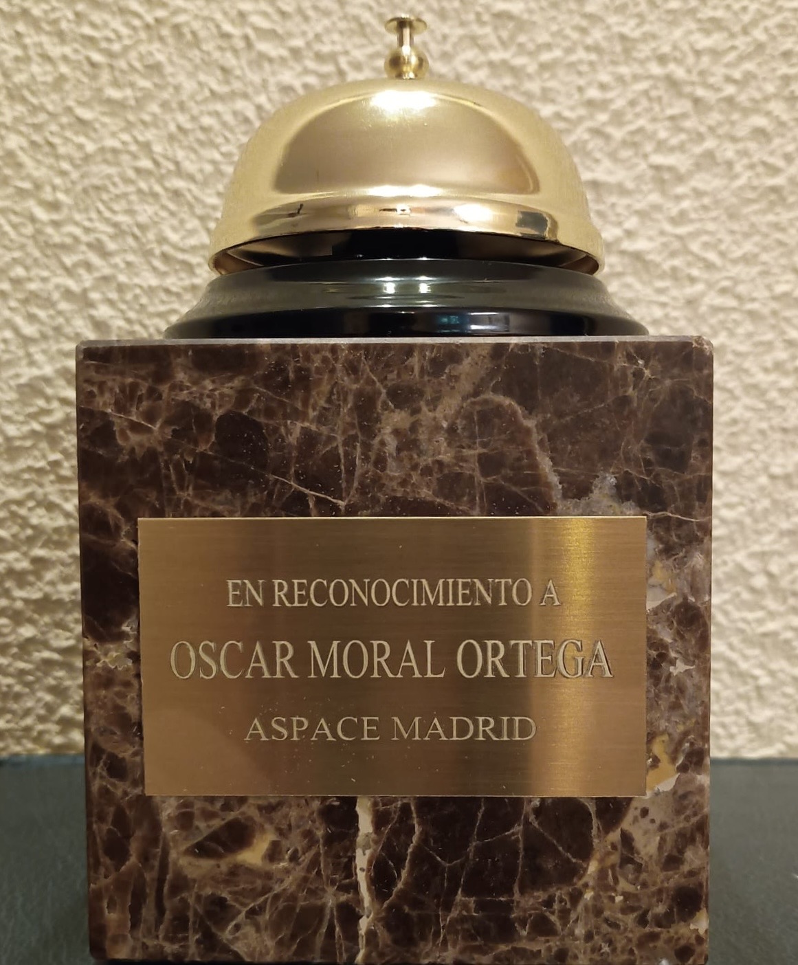 Homenaje de ASPACE Madrid a Óscar Moral