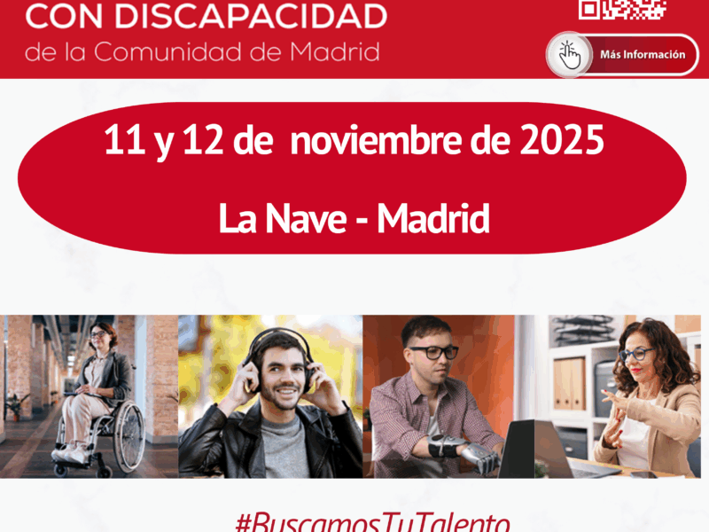 XVI Feria de Empleo para Personas con Discapacidad de la Comunidad de Madrid 2025