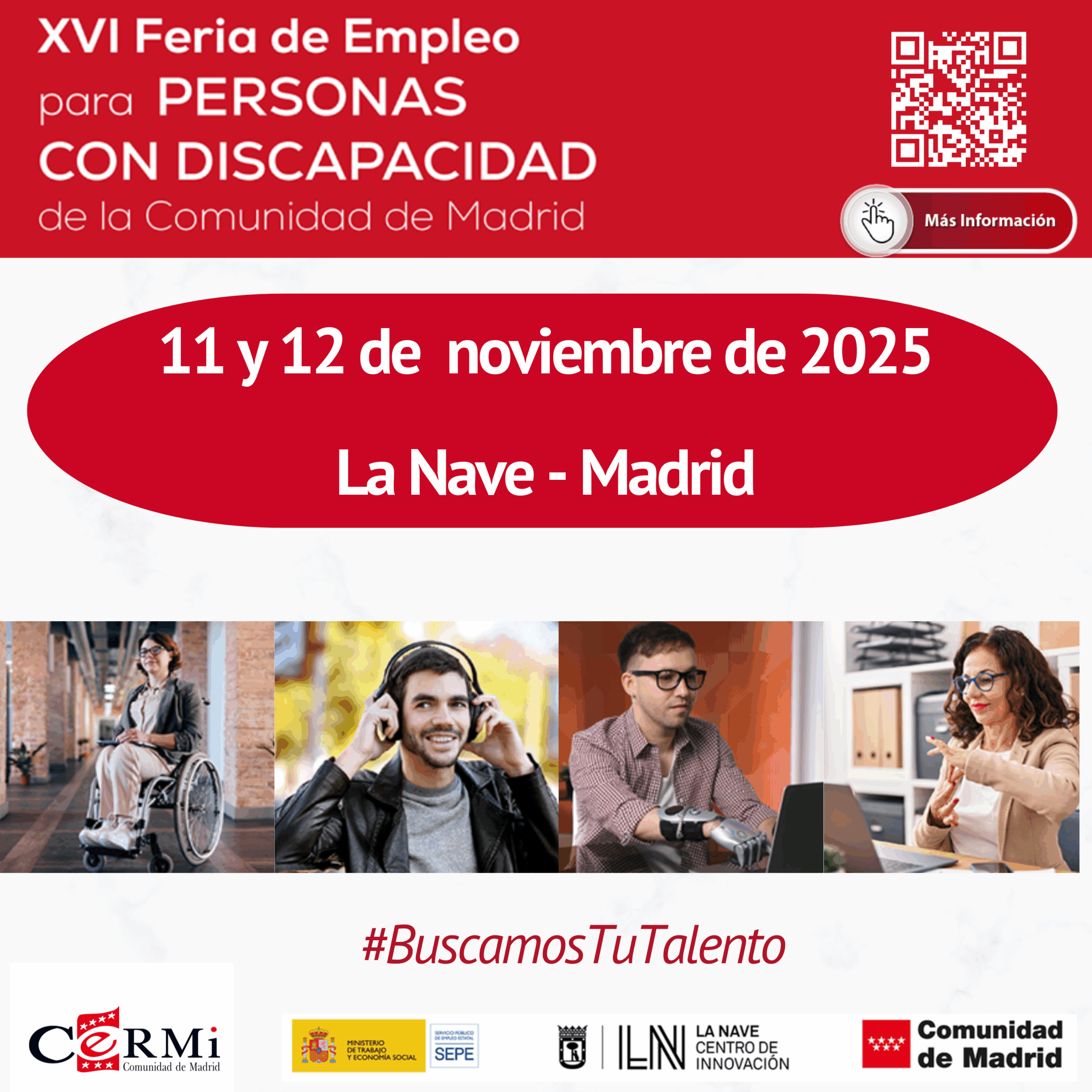 XVI Feria de Empleo para Personas con Discapacidad de la Comunidad de Madrid 2025