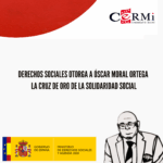 Derechos Sociales otorga a Óscar Moral Ortega la Cruz de Oro de la Solidaridad Social