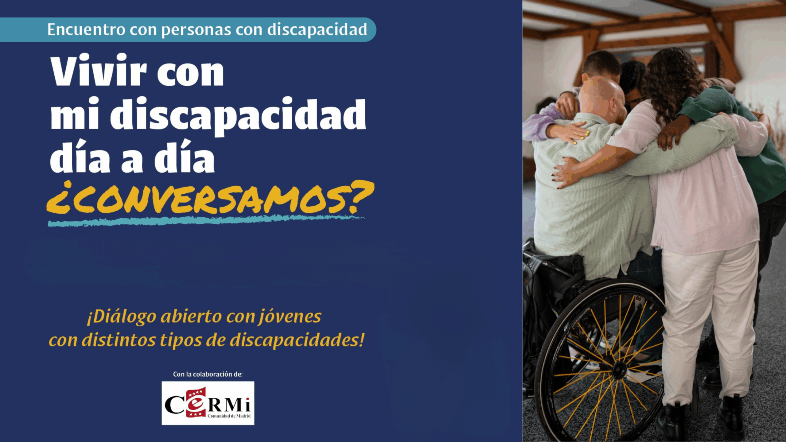 CERMI Madrid y La Salle Centro Universitario han organizado el conversatorio “Vivir con mi discapacidad día a día ¿conversamos”