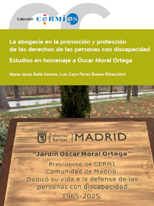 Publicación - “La abogacía en la promoción y protección de los derechos de las personas con discapacidad - Estudios en homenaje a Óscar Moral Ortega”