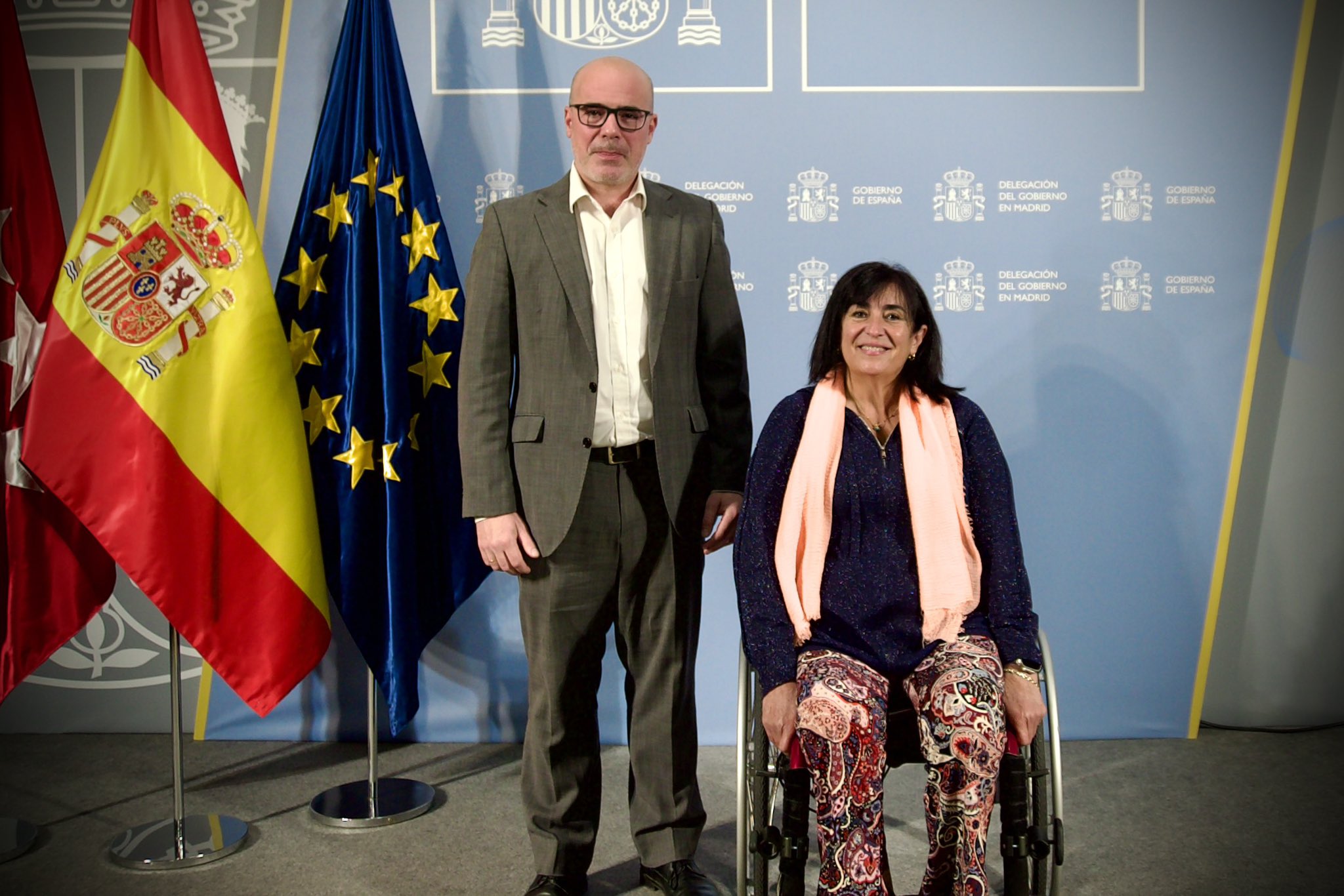 El delegado del Gobierno en Madrid mantiene un encuentro con la presidenta de CERMI Comunidad de Madrid