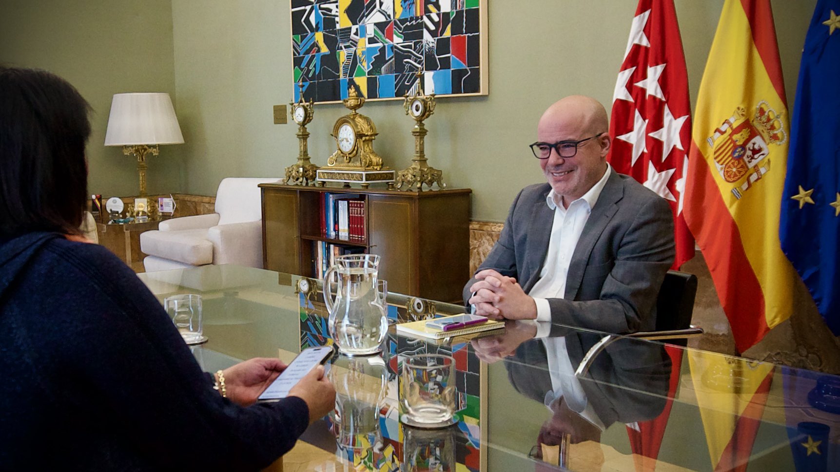 El delegado del Gobierno en Madrid mantiene un encuentro con la presidenta de CERMI Comunidad de Madrid