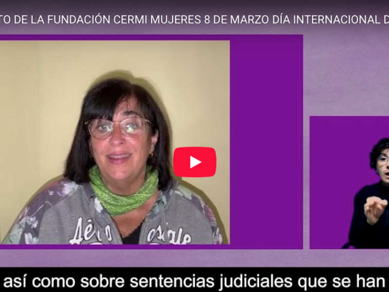 CERMI Madrid se suma al manifiesto de la Fundación CERMI Mujeres por el 8M, Día Internacional de la Mujer 2026