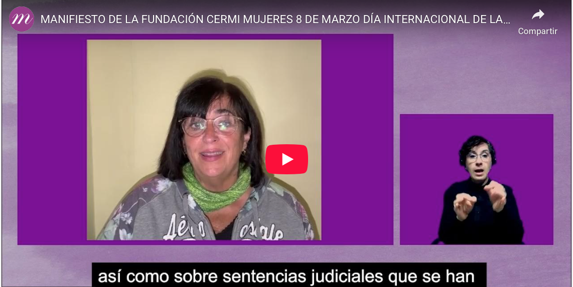 CERMI Madrid se suma al manifiesto de la Fundación CERMI Mujeres por el 8M, Día Internacional de la Mujer 2026