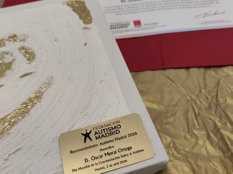 Autismo Madrid recuerda a Óscar Moral, en en marco del Acto conmemorativo del Día Mundial de Concienciación sobre el Autismo