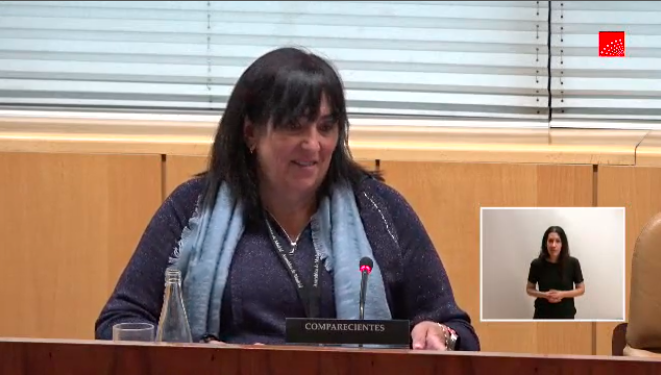 La presidenta de CERMI Comunidad de Madrid comparece en la Comisión para las Políticas Integrales de la Discapacidad de la Asamblea de Madrid