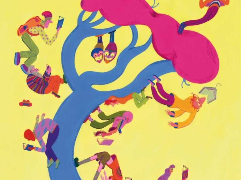 CARTEL DE LA 85.ª EDICIÓN DE LA FERIA DEL LIBRO DE MADRID Autor: Miguel Pang