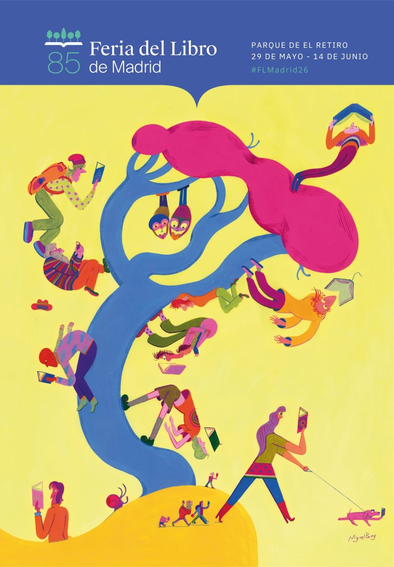 CARTEL DE LA 85.ª EDICIÓN DE LA FERIA DEL LIBRO DE MADRID Autor: Miguel Pang