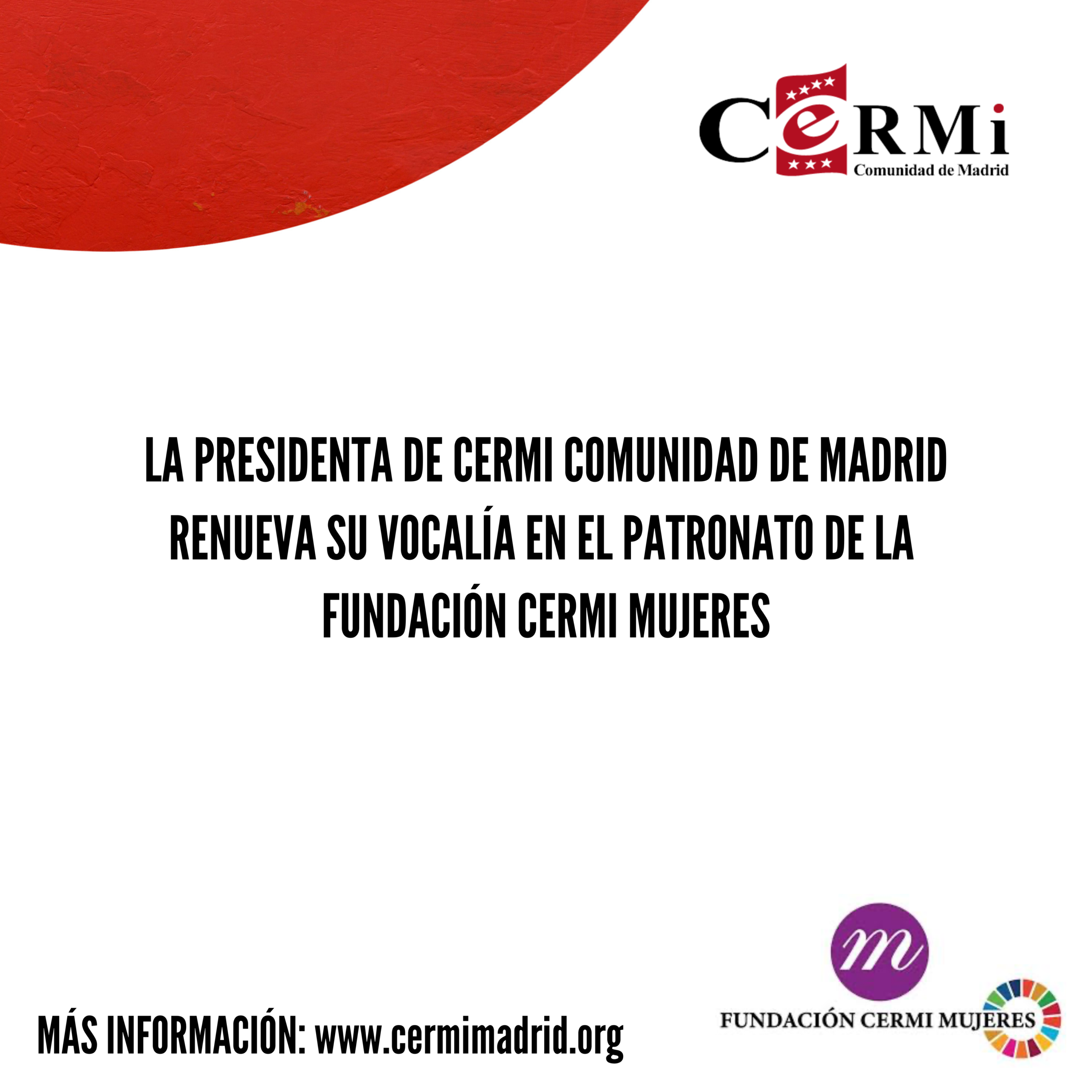 La presidenta de CERMI Comunidad de Madrid renueva su vocalía en el Patronato de la Fundación Cermi Mujeres