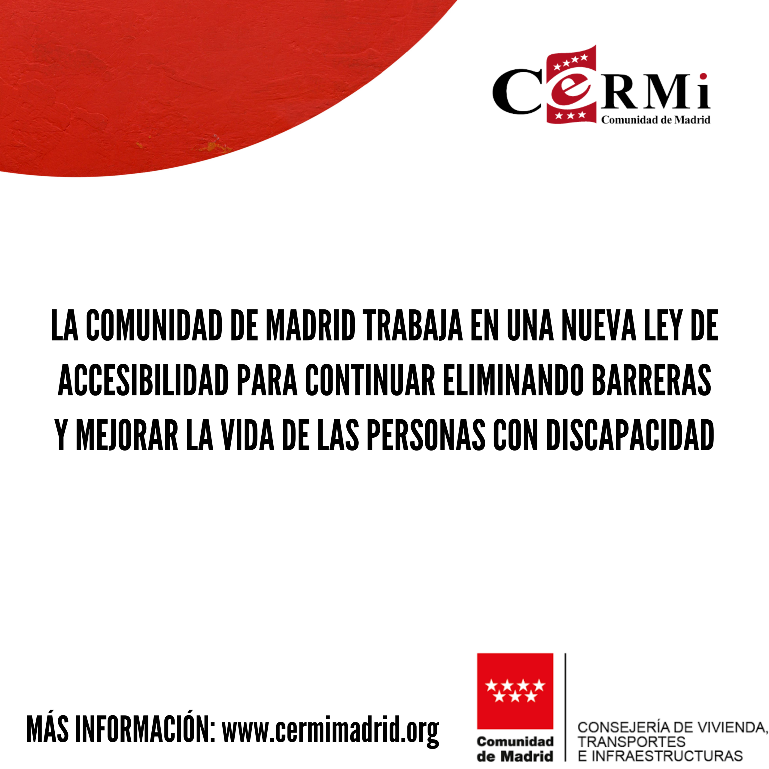 La Comunidad de Madrid trabaja en una nueva Ley de Accesibilidad para continuar eliminando barreras y mejorar la vida de las personas con discapacidad