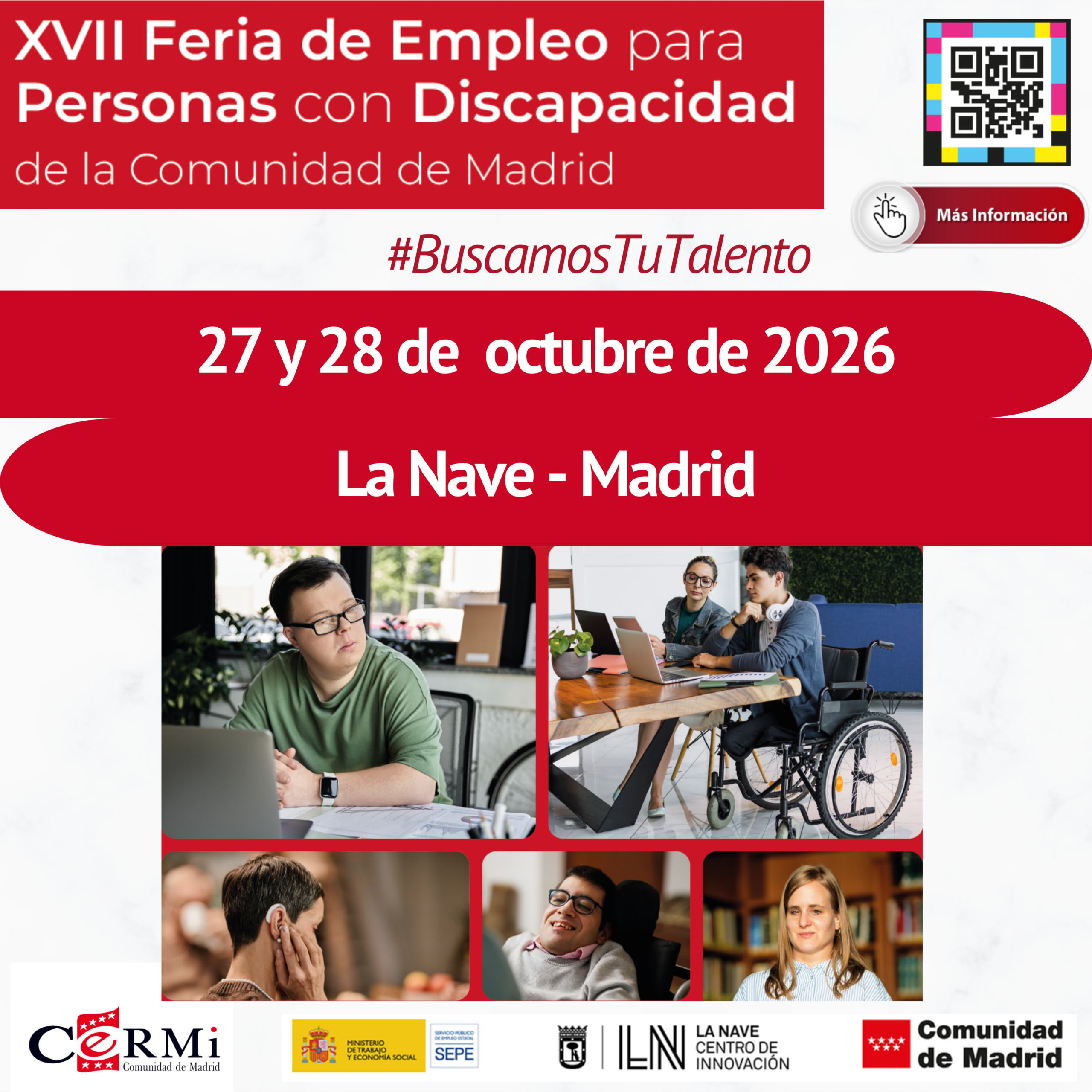 XVII Feria de Empleo para Personas con Discapacidad de la Comunidad de Madrid 2026